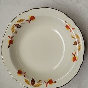 Vintage Floral Ceramic Plate. Mary Dumbar. Autumn Colors.